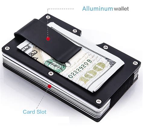 anti theft men's rfid credit card & cash aluminum wallet|rfid wallets for men.